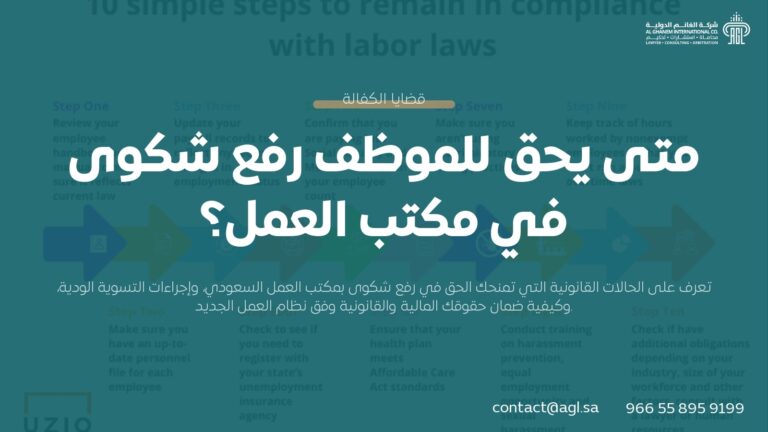 متى يحق للموظف رفع شكوى في مكتب العمل؟ | الدليل القانوني 2026